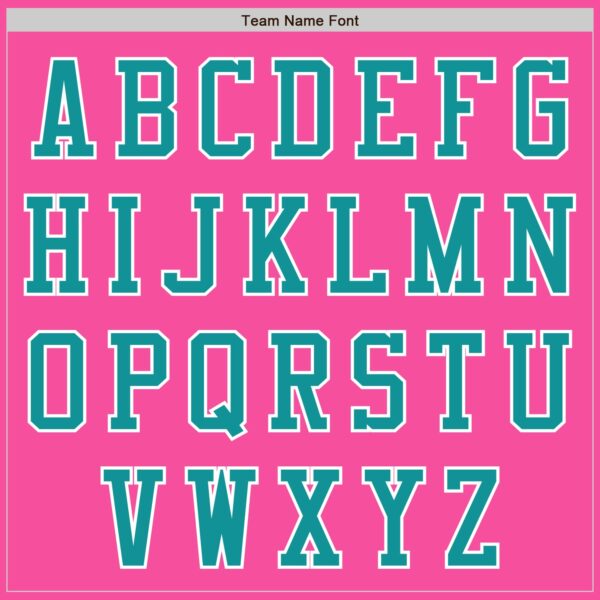 Custom Pink Teal-White Authentic Baseball Jersey