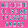 Custom Pink Teal-White Authentic Baseball Jersey