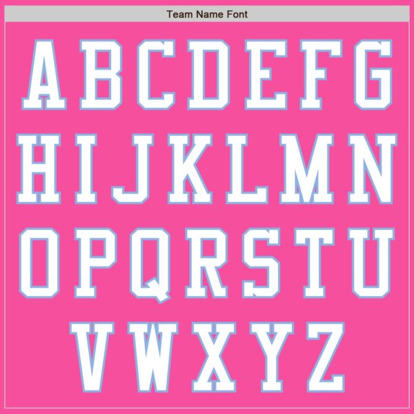 Custom Pink White-Light Blue Authentic Baseball Jersey