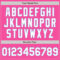 Custom Pink White-Light Blue Authentic Baseball Jersey
