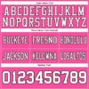 Custom Pink White-Black Authentic Football Jersey