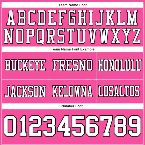 Custom Pink White-Black Authentic Football Jersey