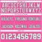 Pink0428-3 Custom Pink White-Kelly Green Authentic Football Jersey