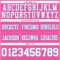 Custom Pink White-Sky Blue Authentic Football Jersey
