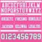 Custom Pink White Black-Light Blue Authentic Football Jersey