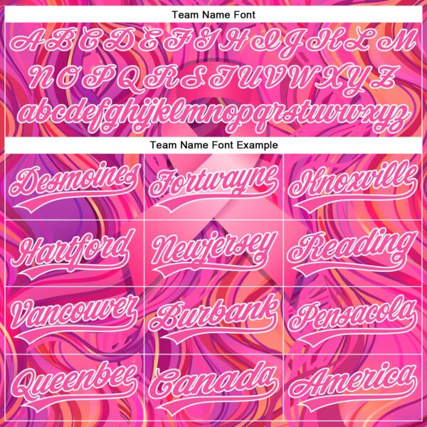 Custom Pink White 3D Pink Ribbon Breast Cancer Awareness Month Women Health Care Support Performance Polo Shirt