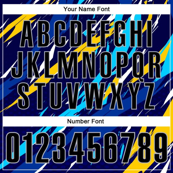 Custom Navy Black-Gray 3D Bowling Performance Polo Shirt