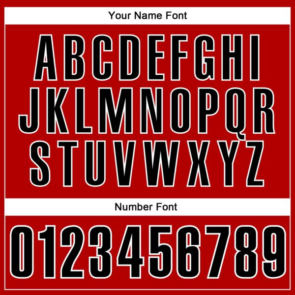 Custom Red Black-White 3D Bowling Tattoos Performance Polo Shirt