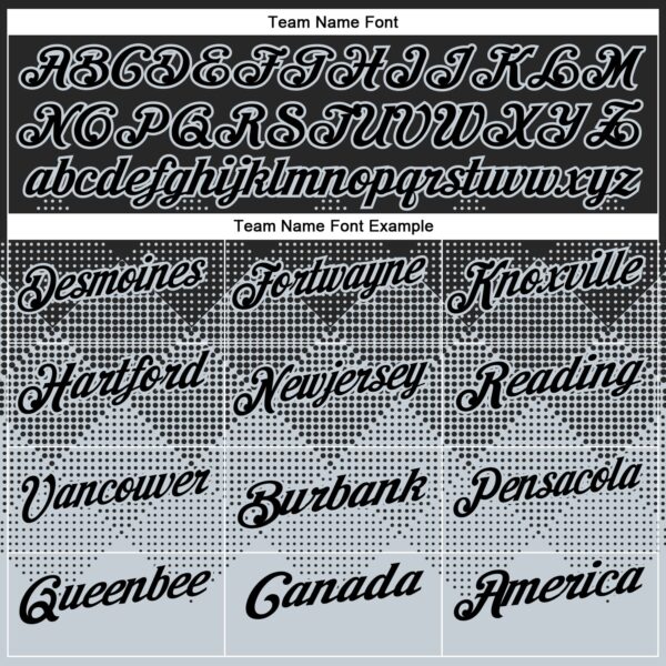 Custom Black Silver 3D Pattern Design Gradient Square Shape Performance Polo Shirt