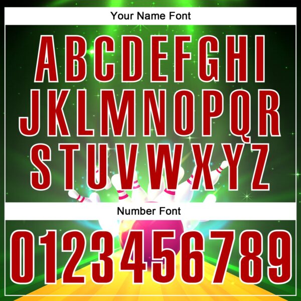 Custom Green Red-White 3D Bowling Bright Star Performance Polo Shirt