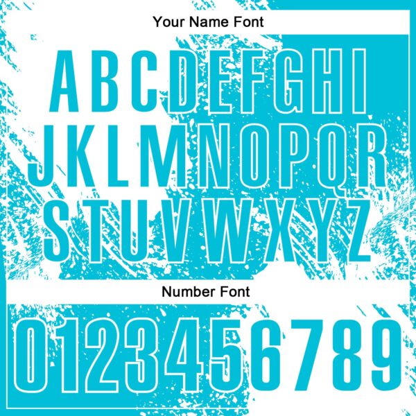 Custom White Lakes Blue 3D Pattern Design Abstract Brush Stroke Performance Polo Shirt