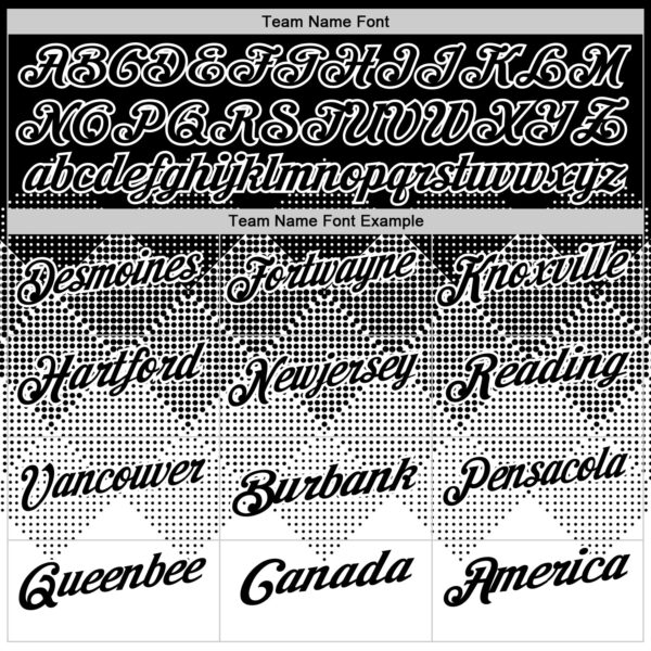 Custom Black White 3D Gradient Square Shape Performance Polo Shirt