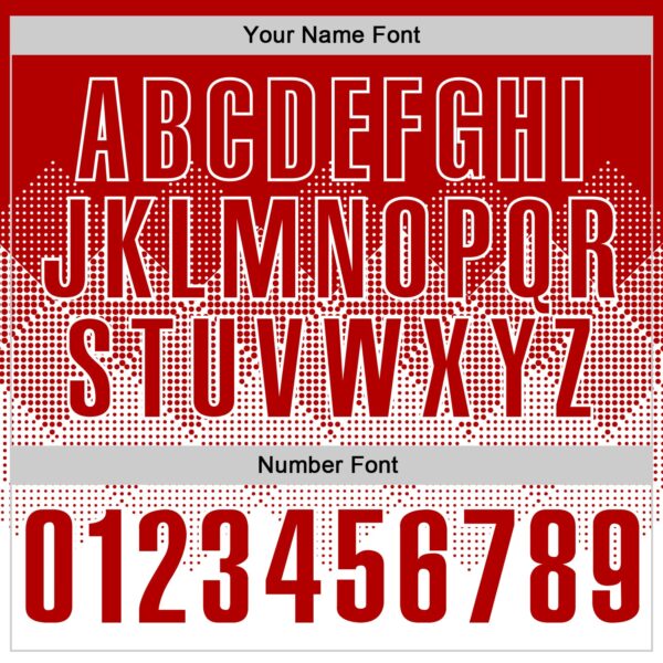 Custom Red White 3D Gradient Square Shape Performance Polo Shirt