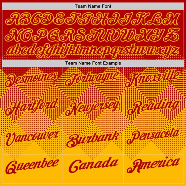 Custom Red Gold 3D Gradient Square Shape Performance Polo Shirt