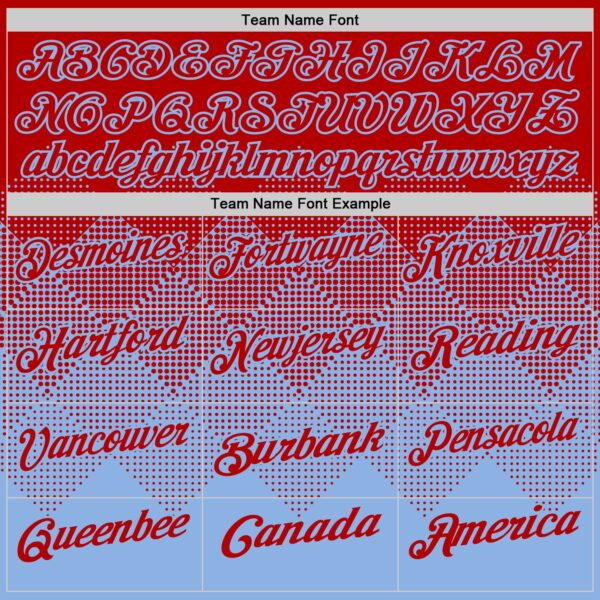 Custom Red Light Blue 3D Gradient Square Shape Performance Polo Shirt