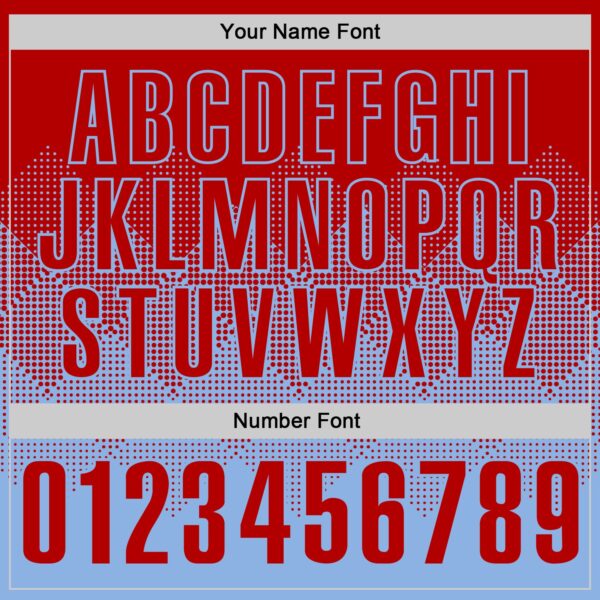 Custom Red Light Blue 3D Gradient Square Shape Performance Polo Shirt