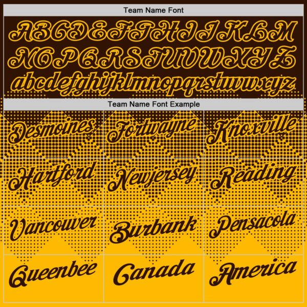 Custom Brown Gold 3D Gradient Square Shape Performance Polo Shirt