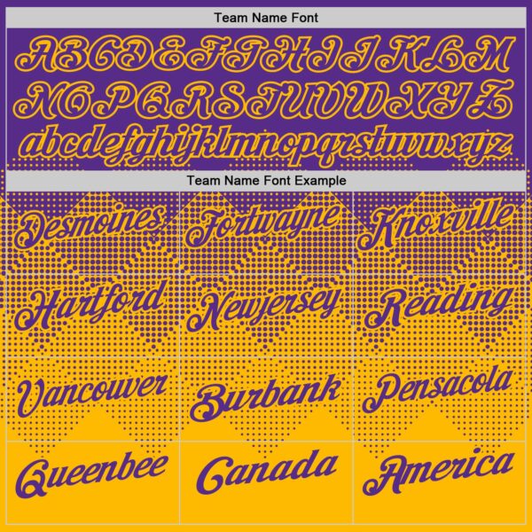 Custom Purple Gold 3D Gradient Square Shape Performance Polo Shirt