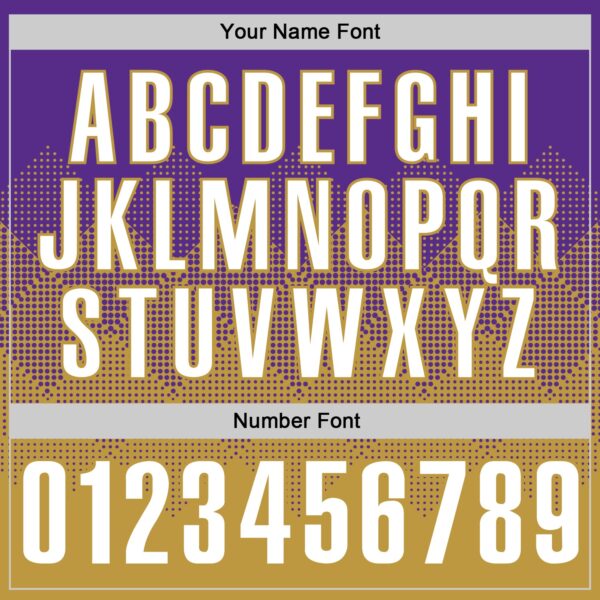 Custom Purple White-Old Gold 3D Gradient Square Shape Performance Polo Shirt