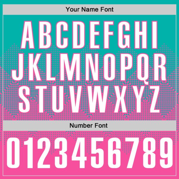 Custom Aqua White-Pink 3D Gradient Square Shape Performance Polo Shirt