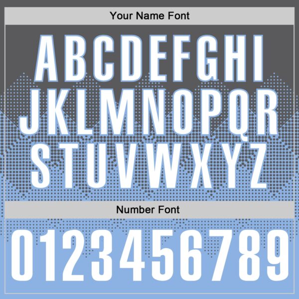 Custom Steel Gray White-Light Blue 3D Gradient Square Shape Performance Polo Shirt