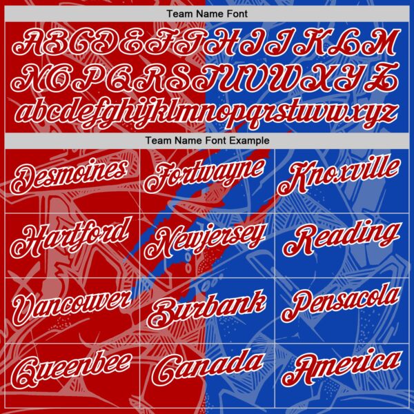 Custom Graffiti Pattern Red Thunder Blue-White 3D Scratch Performance Polo Shirt