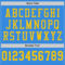 PowderBlue0078-3 Custom Powder Blue Gold Mesh Authentic Throwback Football Jersey