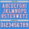 PowderBlue0079-3 Custom Powder Blue White-Royal Mesh Authentic Throwback Football Jersey