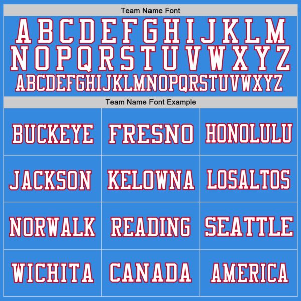 Custom Powder Blue Red-Navy Mesh Authentic Throwback Football Jersey