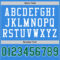 PowderBlue0082-3 Custom Powder Blue Kelly Green-White Mesh Authentic Throwback Football Jersey