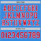 Custom Powder Blue Red-White Mesh Authentic Throwback Football Jersey