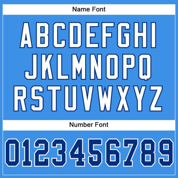 Custom Powder Blue Royal-White Mesh Authentic Football Jersey