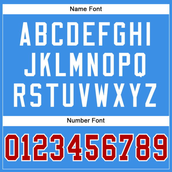 Custom Powder Blue Red-White Mesh Authentic Football Jersey