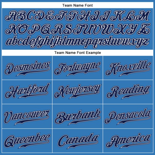 Custom Powder Blue Navy-White Authentic Sleeveless Baseball Jersey