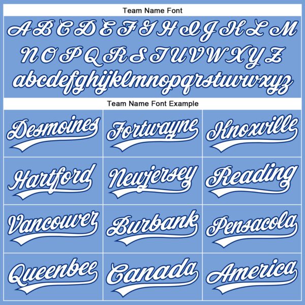 Custom Powder Blue White Pinstripe Royal Authentic Baseball Jersey