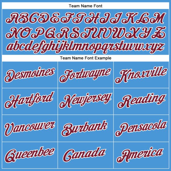 Custom Powder Blue Crimosn-White Performance T-Shirt