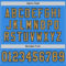 Custom Powder Blue Old Gold-Black Mesh Authentic Throwback Football Jersey