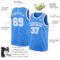Custom Powder Blue White Authentic Basketball Jersey