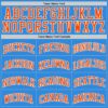 Custom Powder Blue Orange-White Authentic Basketball Jersey