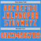 Custom Powder Blue Orange-White Authentic Basketball Jersey