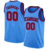 Custom Powder Blue Red-Royal Authentic Basketball Jersey