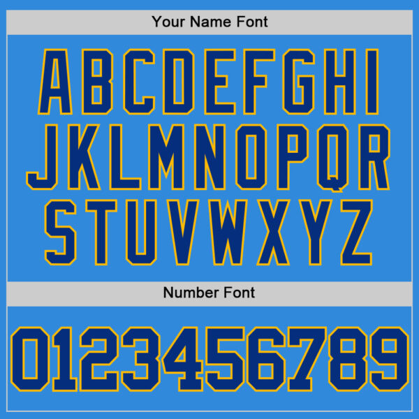 Custom Powder Blue Royal-Gold Authentic Basketball Jersey