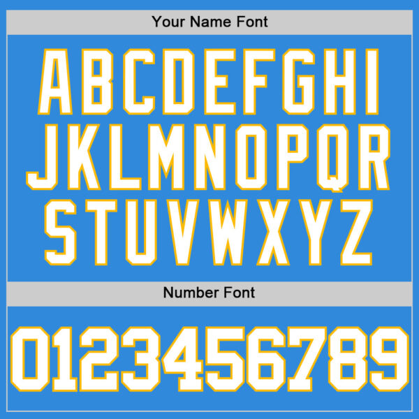 Custom Powder Blue White-Gold Authentic Basketball Jersey