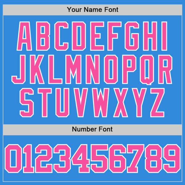 Custom Powder Blue Pink-White Authentic Basketball Jersey