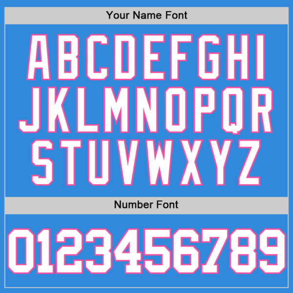 Custom Powder Blue White-Pink Authentic Basketball Jersey