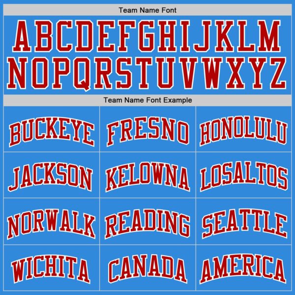 Custom Powder Blue Red-White Authentic Basketball Jersey