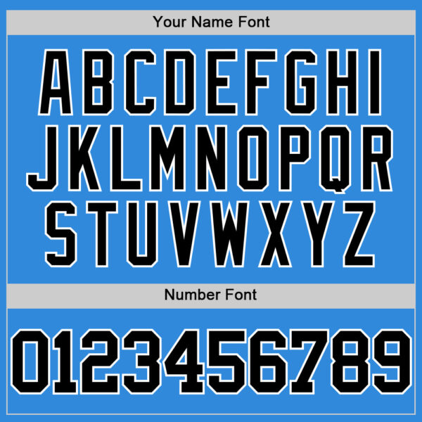 Custom Powder Blue Black-White Authentic Basketball Jersey