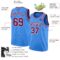 Custom Powder Blue Maroon-White Authentic Basketball Jersey