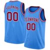 Custom Powder Blue Maroon-White Authentic Basketball Jersey