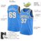 Custom Powder Blue White-Old Gold Authentic Basketball Jersey